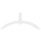 Ekena Millwork Archdale Architectural Grade PVC Gable Bracket, 60"W x 25"H x 4"D x 4"F, 10/12 Pitch GBP060X25X0404ARC00 - alternate 5